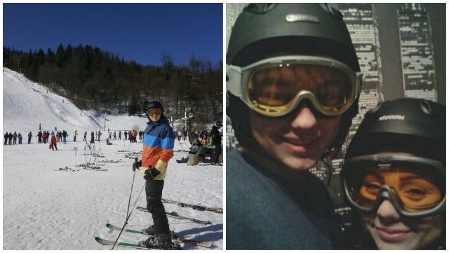 valentínsky víkend na lyžovačke u nás strávil  Matej s priateľkou Lindou